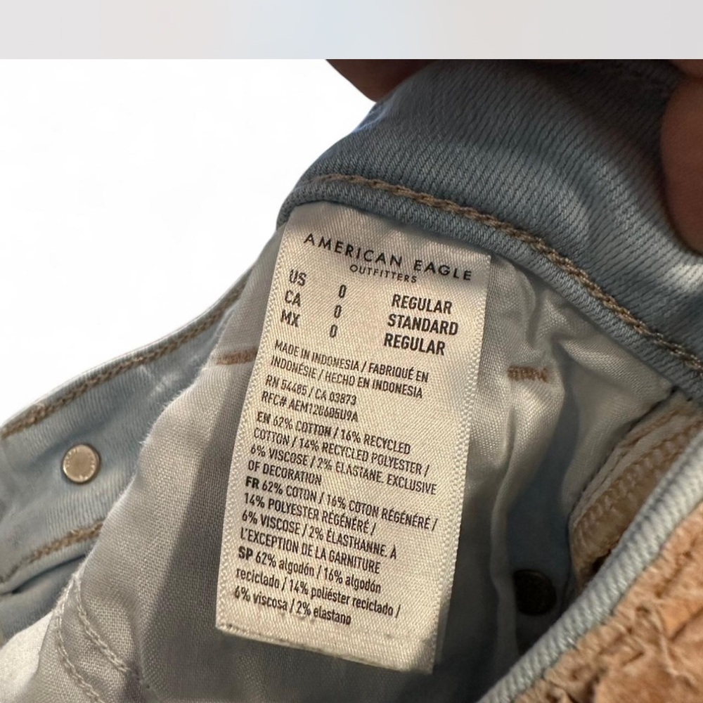 American Eagle High-Rise Kick Boot Crop Jeans